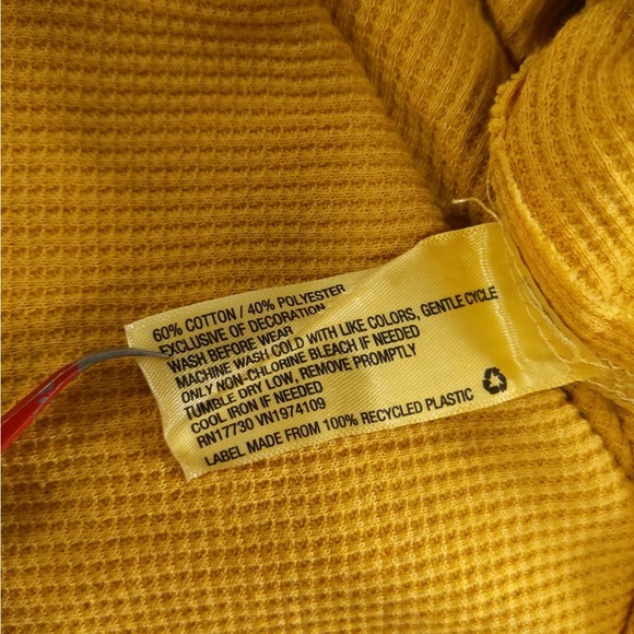 🎉 3/$20 Wild Fable Waffle Henley Crop Top - Picture 9 of 9